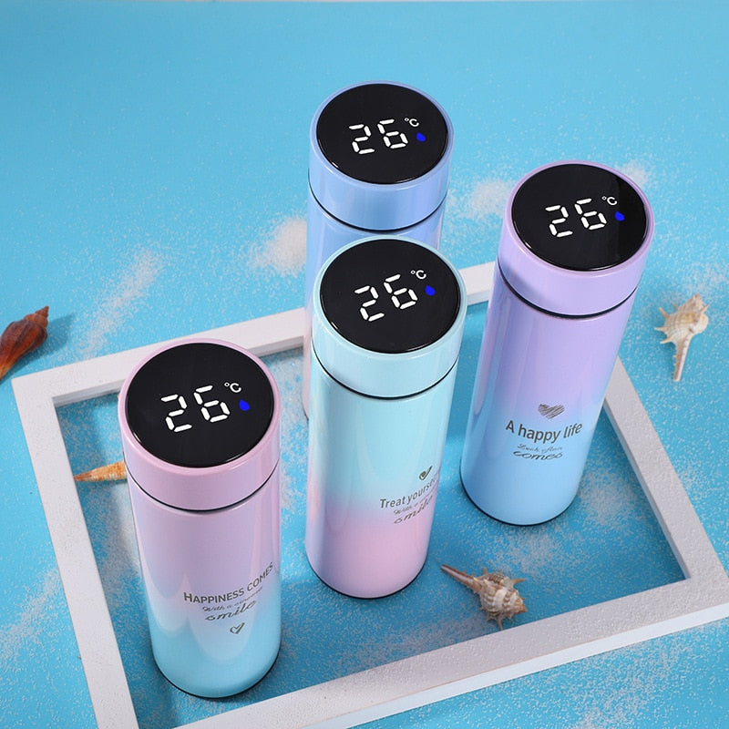 500ML Smart Thermos Water Bottle Led Digital